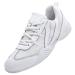 WUIWUIYU Boys Girls White Cheer Shoes Lace Up School Cheerleading Competition Dance Sports Sneakers Shoe 12.5 Little Kid White