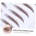 FRCOLOR 8 Pcs Eyebrow Stickers Black Makeup Eyebrow Transfer Tattoos Eyebrow Tool Eyebrow Trimming Applique - Buy Online on GoSupps.com