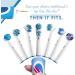 Alayna Replacement Brush Heads - Pack of 4 Cross Style Electric Toothbrush Heads Compatible with Oral B Braun Bases - Buy Online on GoSupps.com