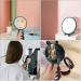 Lurrose Folding Handle Mirror Magnification Beauty Mirror Cosmetic Mirror Lip Balm Tubes Purse Mirror Standing Foldable Makeup Mirror Travel Desktop Princess Mirror Abs Woman Green - Buy Online on GoSupps.com