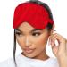SMUG Satin Sleep Mask & Eye Mask | Deep Dream Sleep Masks for Women & Men | Soft Sleeping Eye Mask to Nourish Skin & Reduce Dark Circles | Eye Sleep Mask to Block Out Light | Red