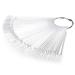 Hedume 12 Set Clear Nail Swatches Sticks - 600 Tips with Split Ring Holder | Transparent Fan-shaped Nail Art Tips for Display and DIY - Buy Online on GoSupps.com