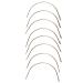 Cetornie 20 Pieces Hair Extension Curved C Needle Hair Weave C Type Needle Curved C Hair Weaving Needle for Hair Extension