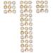minkissy 54 Boxes Nail Art Accessories Gold Glitter Metal Nail Art Nail Stickers Punk Stickers False Nail Manicure Charm Nail Charm Decals Nail Jewelry Disc Plastic White Rivet