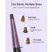 Conical Curling Wand 3/4-1 1/4 Ceramic Curling Iron | Clamp-Free, Digital Controls, 9 Heat Settings | Black/Purple - Buy Online on GoSupps.com