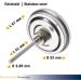 TFA Dostmann 141029 BBQ Thermometer - Analog Stainless Steel Cooking & Grill Temperature Gauge - 52mm 18/8 Silver - Buy Online on GoSupps.com