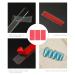 minkissy 5 Sheets Transparent Nail Tapes Nail Display Tape Holders Clear Nail Tape Nail Art Showing Tape Sticky Mounting Tape for Salon Nail Tips Red - Buy Online on GoSupps.com
