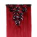 Dark Red 26 Full Head Hair Extensions - 8pcs Clip-in Hairpiece for Women - Buy Online on GoSupps.com