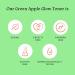 Foxtale Green Apple Glow Toner with Niacinamide | Fruit AHA Extract and Hyaluronic Acid | Clinically Proven Brightening Ingredients | All Skin Types | Men & Women - 100ml - Buy Online on GoSupps.com