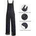 Juaugusep Waterproof Insulated Snow Bib Overalls Women's Ski Pants | Black Medium - Buy Online on GoSupps.com
