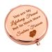 Sister Gifts from Sisters Compact Makeup Mirror for Soul Sister BFF Friend Gifts for Women Sisters Birthday Gift Ideas Friendship Gifts Folding Makeup Mirror for Her Anniversary Graduation Gifts