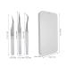 Premium Eyelash Extension Tweezers Set - 3-Part Silver Dolphin Tool for Perfect Fans - Buy Online on GoSupps.com