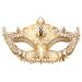 Metal Rhinestone Venetian Mask Masquerade Masks (Gold) Genericms47rty2gg-65