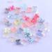 SUKPSY 3D Butterfly Resin Nail Art Decorations - 50 Pcs Mix Color Aurora Glitter Ornaments for Manicure - Buy Online on GoSupps.com