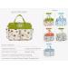 Kamay's Waterproof Mummy Shoulder Bag Diaper Bag - White Grass Rabbit Design | Large, Lightweight, & Chic Tote/Messenger Style with Changing Mat | Adjustable Straps - Ideal for Moms on the Go - Buy Online on GoSupps.com