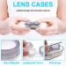 Modixun Clear Contact Lens Case Set - Spout-Safe Covers with L/R Mark - Purple Brown Green Pink Gray - Perfect for International Shipping - Buy Online on GoSupps.com