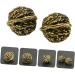 Beavorty 3 Pairs Copper Walnut Sports Listening Simulated Walnut Model - Decorative Artificial Walnuts for Plantar Fasciitis Relief & Massager - Pure Copper Handicrafts (3.5x3cm Gold 3pcs) - Buy Online on GoSupps.com