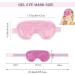 Cooling Eye Mask with Gel Bead Reusable Hot Cold Gel Eye Mask for Puffy Eyes Dark Circles Bags Dry Eyes Migraine Relief Headache Stress Relief Insomnia Sinus Pain (Pink) - Buy Online on GoSupps.com