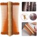ASIEIT Lice Comb Flea Lice Removal Comb Double-sided Head Lice Comb Fine Tooth Scalp Massage Comb Bamboo Shape for Cats Dogs (Orange) - Buy Online on GoSupps.com