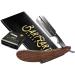 Bartzart razor with exchange blade system i premium razor set with wooden handle incl. Etui and razor blades from derby i razor men i beard knife i razor razor set with derby razor blades