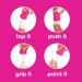Universal Nail Polish Grip for Precision Painting | DIY Manicures & Nail Art - Easy Use for Right & Left Handed - 4 Colors (Fuchsia - Buy Online on GoSupps.com