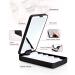 Buqikma Rechargeable Lighted Makeup Mirror Eyelash Case Organizer - Dimmable, 360 Rotation False Eyelash Storage Box (Black) - Buy Online on GoSupps.com