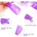 Hanyousheng 10 PCS Acrylic Nail Art Soak Off Clip Cap - Purple Gel Polish Remover Wrap Tool - Buy Online on GoSupps.com
