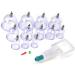 BDSM Cupping Set - 12 Piece Transparent Chinese Massage Therapy Kit with Pump | Wrinkle Reducers & Anti-Embarking Device | International Shipping - Buy Online on GoSupps.com