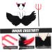 FRCOLOR 3 Sets Demon Wings Set Black Devil Costume Prop Devil Ear Headband Costume for Praty Devil Accessories Devil Pitchfork Costume Devil Costume for Horn Cosplay Supplies Feather - Buy Online on GoSupps.com