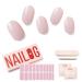 Nailog UV Gel Nail Film - 20 Vegan Long-Lasting Self-Adhesive Gel Strips (Camellia) - International Shipping Available - Buy Online on GoSupps.com