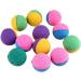 Ndier 24 soft cat balls colorful latex scratch balls k to play stuff ball bite-proof training toy for small dogs cats kitten