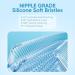 Karseen Kids U-Shaped Toddler Toothbrush with Cover - Food Grade Silicone Brush Head - Manual Training Toothbrush for 2-6 Years - Blue and Green - Buy Online on GoSupps.com