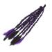 Boxing Braided Hair Extension Boxing Hair Extension Long Safe for Outdoor Use for Women (Balck Purple)