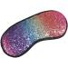 Zeiwohndc Glitter Sequins Sleeping Eye Mask | Rainbow Gradient Color | Elastic Eyeshade Cover for Women Girls | Travel Blindfold - Buy Online on GoSupps.com