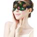Flamingo & Exotic Leaves Pattern Sleep Mask - Adjustable Blindfold for Men and Women - Buy Online on GoSupps.com
