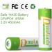 14430 Lifepo4 Solar Battery - 3.2V Rechargeable Batteries for Solar Lights Toothbrush Shaver Flashlight - 4 Pack | International Shipping Available - Buy Online on GoSupps.com