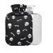 Heat bottle with cartoon-dead head motif BAP-free with reference 2 l large hot water bag for pain relief back pain hot and cold therapy