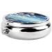 White Clouds Over The Sea Round Pill Box Organizer - 3 Compartment Portable Travel Pill Box for International Shipping - Buy Online on GoSupps.com