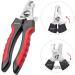 BAIRUI Dog Nail Clippers and Heavy Duty Nail Clipper for Large Dogs Professional Nail Trimmer for Dogs/Cats Pet-Nail Trimmer with Safety Guard to Avoid Over-Cutting Nails Free Nail File (Red) - Buy Online on GoSupps.com