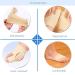 Smilamo Premium Bunion Corrector Sock | Comfortable Orthopedic Big Toe Straightener Brace for Women - 2 PCs Black & Skin - Buy Online on GoSupps.com