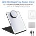KEDSUM Rechargeable Lighted Makeup Mirror with Cover - LED Travel Mirror with Touch Screen Dimming, Compact Vanity Mirror - Black - Buy Online on GoSupps.com