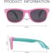 FOURCHEN Flexible Polarized Baby Sunglasses | Toddler & Infant Strap | 0-3 Years | Pinkgreen - Buy Online on GoSupps.com