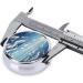 Shop Blue Sky & White Clouds Round Pill Box - 3 Compartment Portable Travel Organizer - Buy Online on GoSupps.com