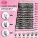320 Pcs 40D-C Mixed 3D Fluffy Cluster Lashes for DIY Extensions - Self Application At Home | 8-16 mix - Buy Online on GoSupps.com