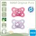 MAM Original Latex Pacifier Set of 4 for 0-6 Months | Natural Rubber with 2 Sterilized Transport Boxes | Worldwide Shipping - Buy Online on GoSupps.com
