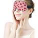 Strawberry Pattern Sleep Mask for Women | Adjustable Eye Shade with Elastic Strap - Perfect for Travel & Sleep - Buy Online on GoSupps.com