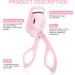 USB Rechargeable Heated Electric Eyelash Curler - Long Lasting Curly Lash Curler with 2 Heating Modes - Quick Pre-Heat - Safe and Gentle on Lashes (Pink) - Buy Online on GoSupps.com