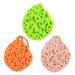 3 ST massage sponge shower sponge sponges bathing ball soft shower sponge for body and face massage bathroom accessories for daily care (cherry powder orange green)