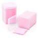 400 Pi ces Lingettes Non Pelucheuses Lingettes Ongles Carr Carr Lingette en Cellulose Ongles Gel Vernis Remover Wipes Lingettes Dissolvant Pr paration et Finition de Manucure (Rose)