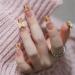Press on Nails Long Fake Nails 24Pcs Shiny Leopard Butterfly False fingernail with Self-Adhesive Jelly Nail Glue Tabs Press On False Nails - Buy Online on GoSupps.com